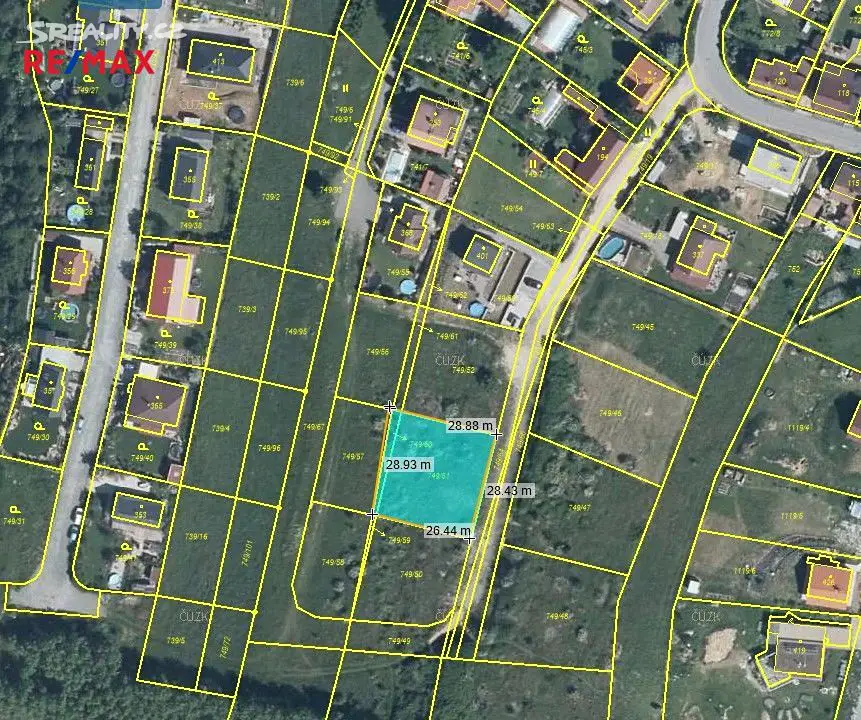Prodej  stavebního pozemku 785 m², Chodouň, okres Beroun