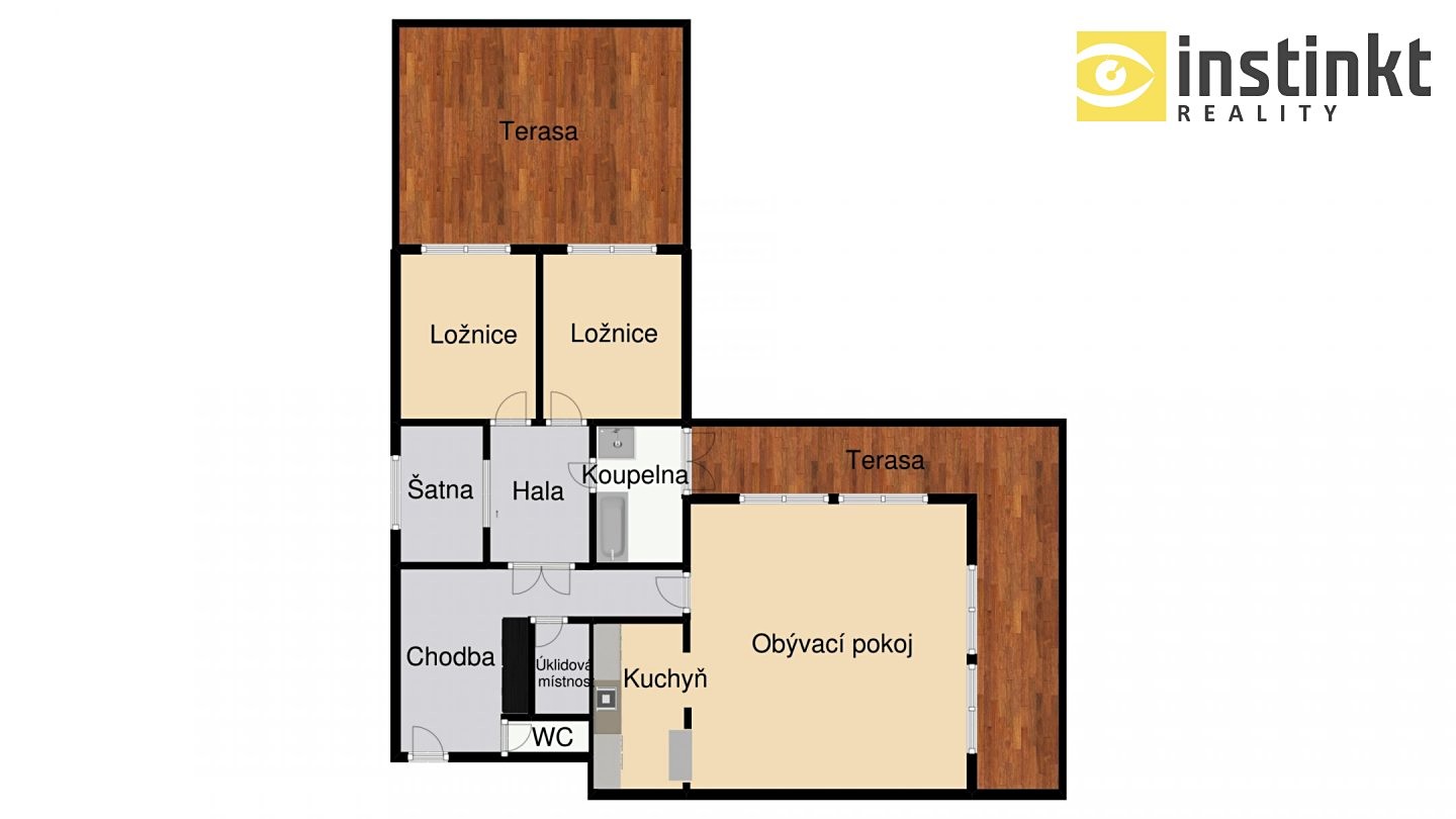 Pronájem bytu 3+1 250 m², U Větrolamu, Praha 8 - Dolní Chabry