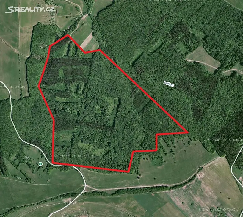 Prodej  lesa 2 880 m², Korytná, okres Uherské Hradiště