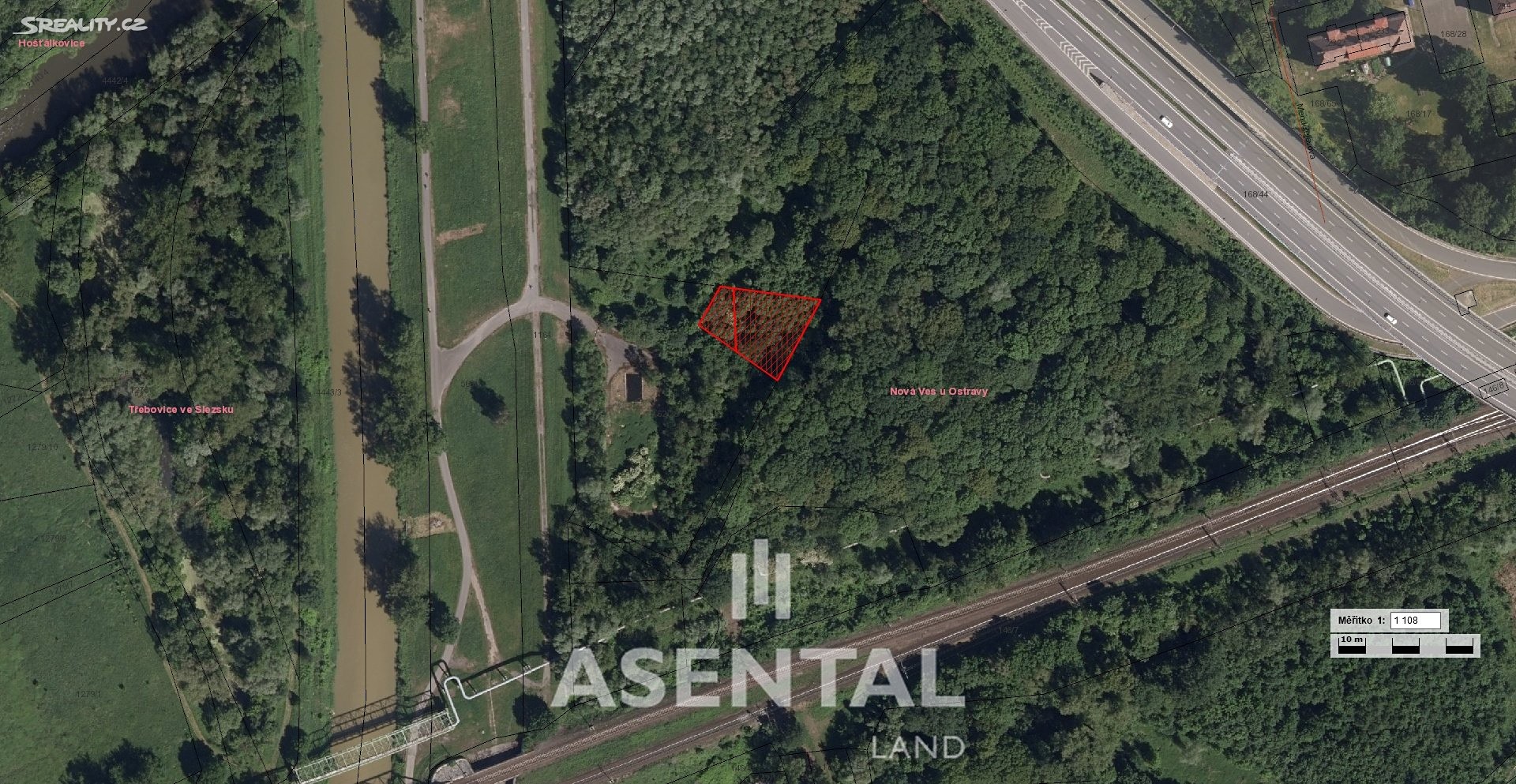 Prodej  pozemku 889 m², Ostrava - Nová Ves, okres Ostrava-město