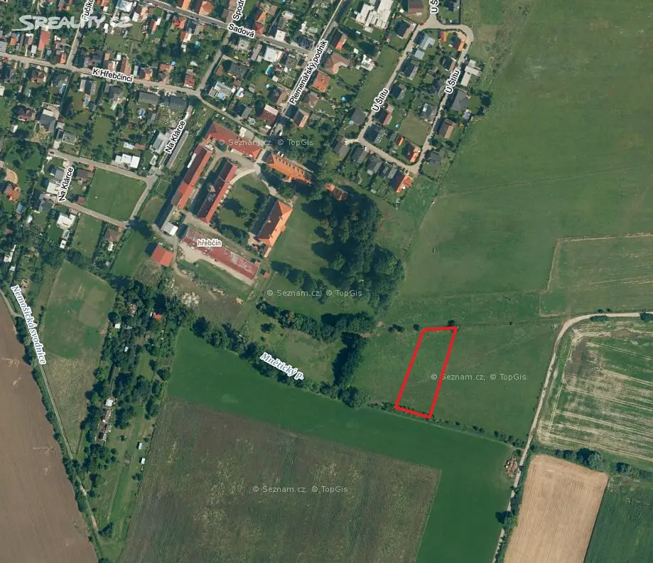 Prodej  pole 1 563 m², Pardubice - Nemošice, okres Pardubice