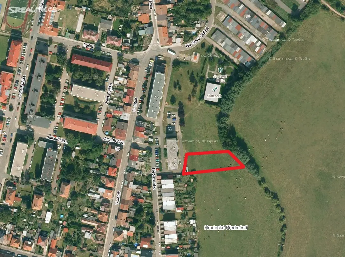 Prodej  pole 188 m², Nový Bydžov, okres Hradec Králové