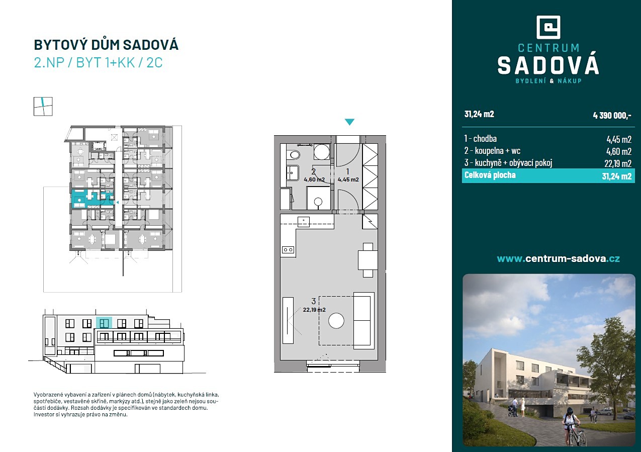 Prodej bytu 1+kk 31 m², Brno, okres Brno-město