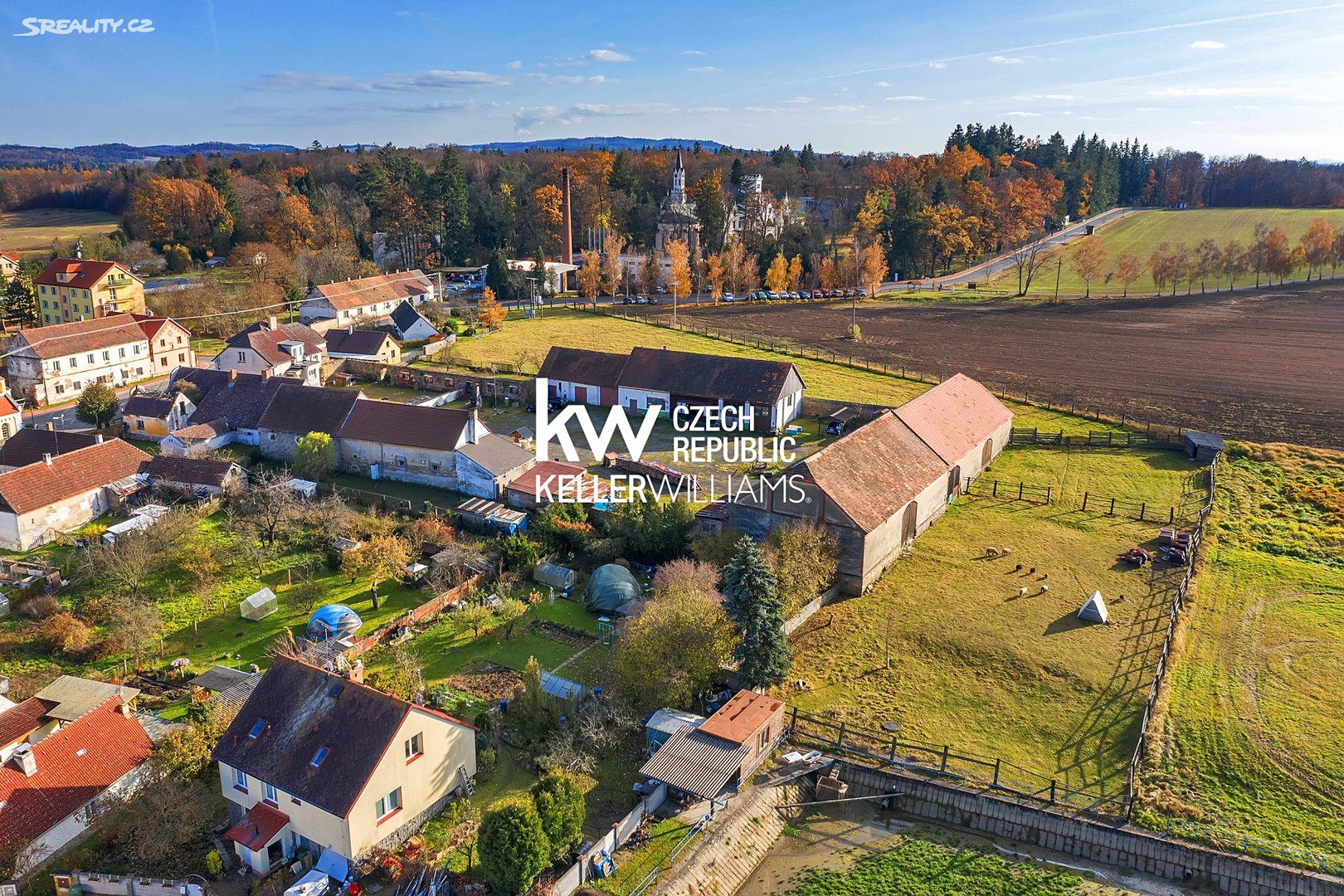 Prodej  zemědělské usedlosti 1 200 m², pozemek 16 101 m², Vráž - Stará Vráž, okres Písek