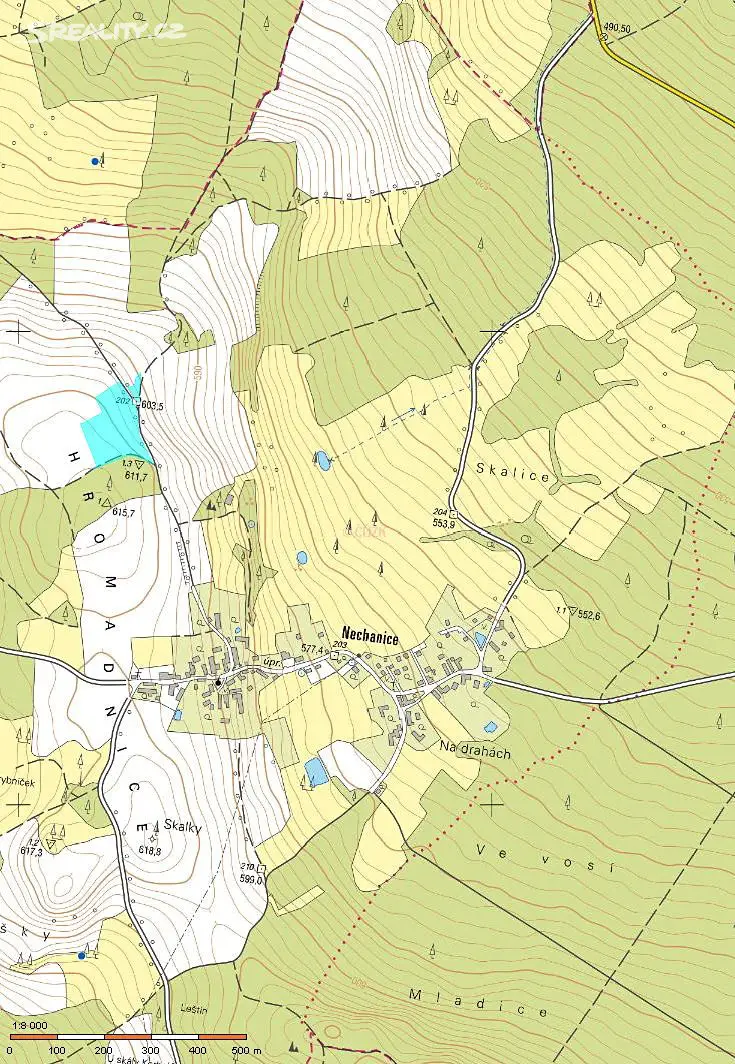 Prodej  pole 24 383 m², Nové Mitrovice - Nechanice, okres Plzeň-jih