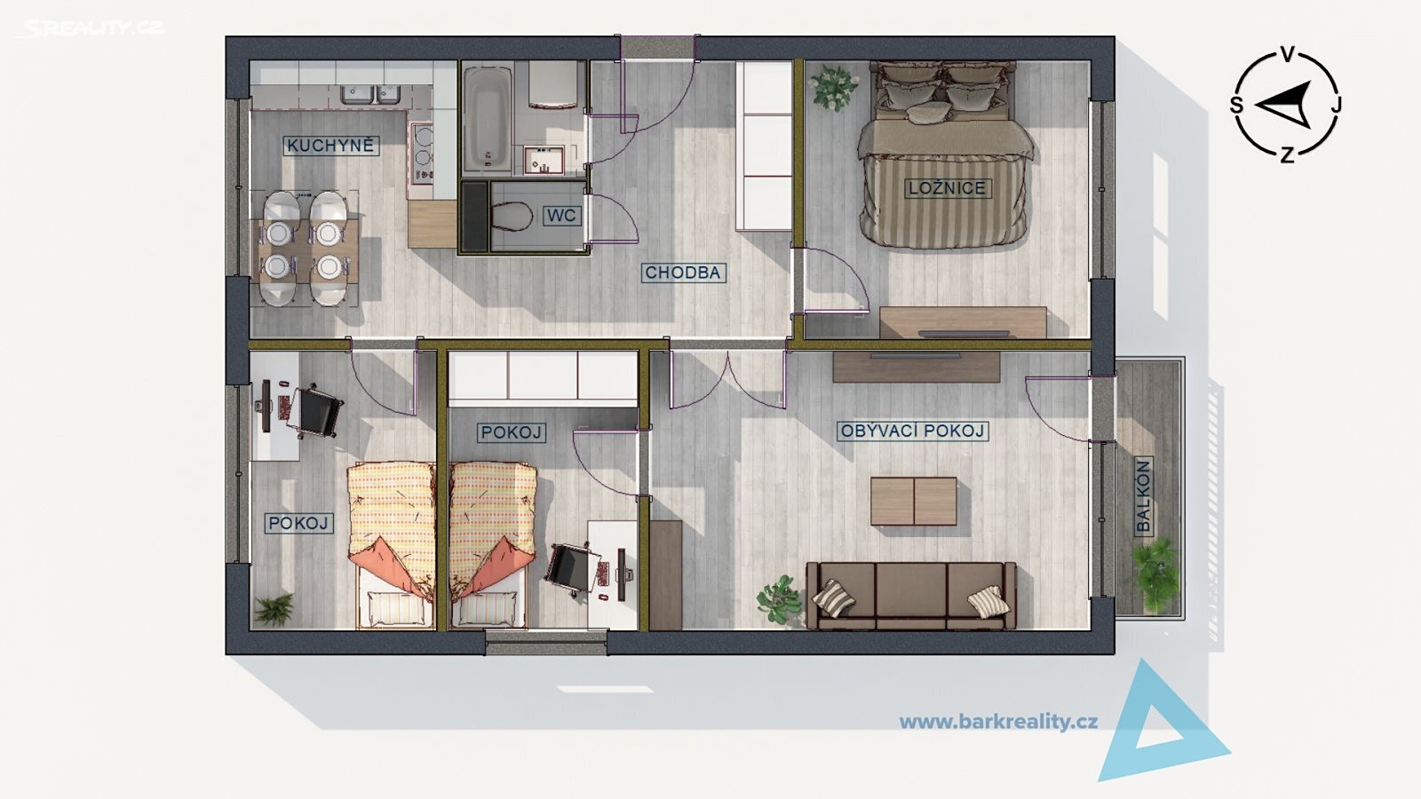 Prodej bytu 4+1 77 m², K Hájku, Nová Paka