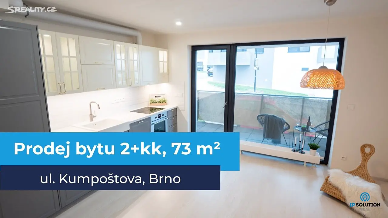 Prodej bytu 2+kk 73 m², Kumpoštova, Brno - Sadová