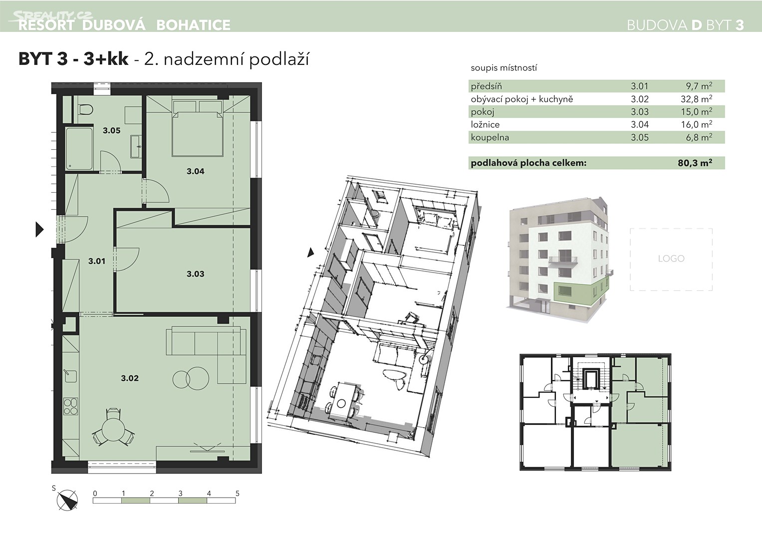 Prodej bytu 3+kk 80 m², Dubová, Karlovy Vary - Bohatice