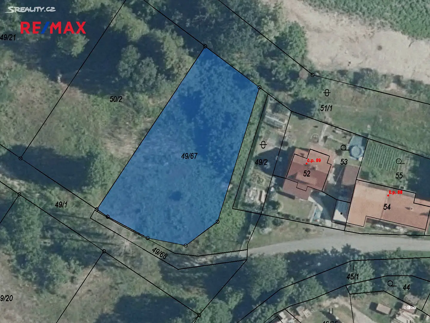 Prodej  stavebního pozemku 1 474 m², Holany, okres Česká Lípa