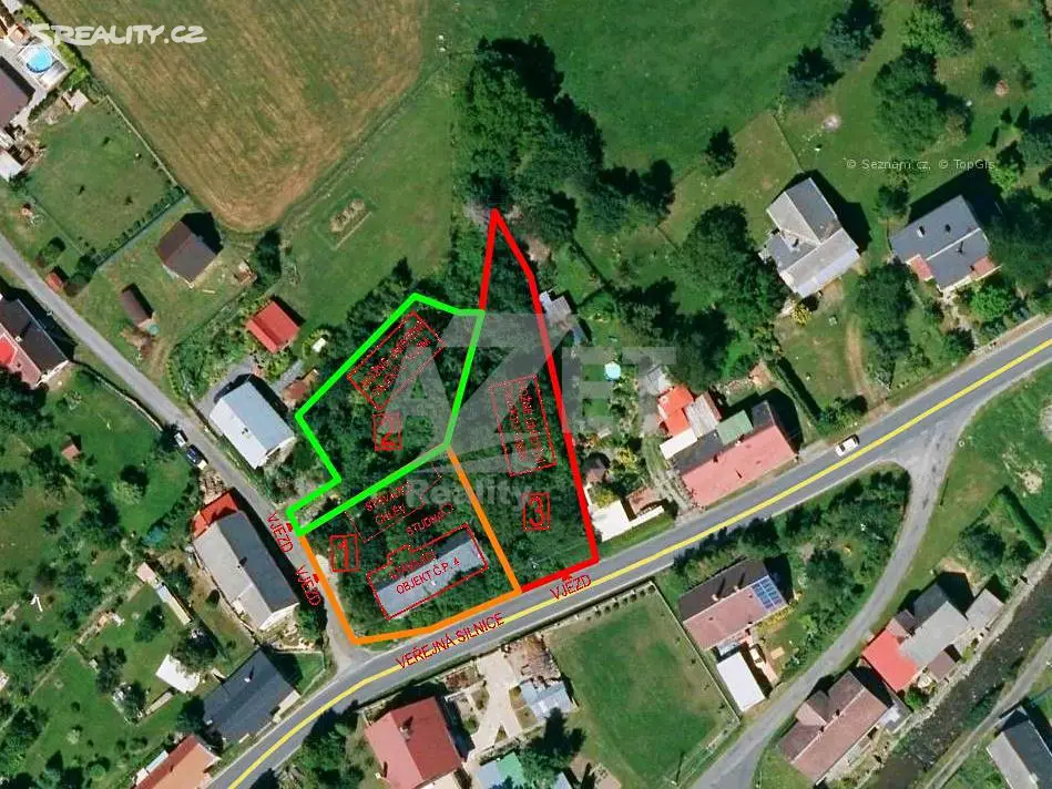 Prodej  stavebního pozemku 815 m², Janov, okres Bruntál