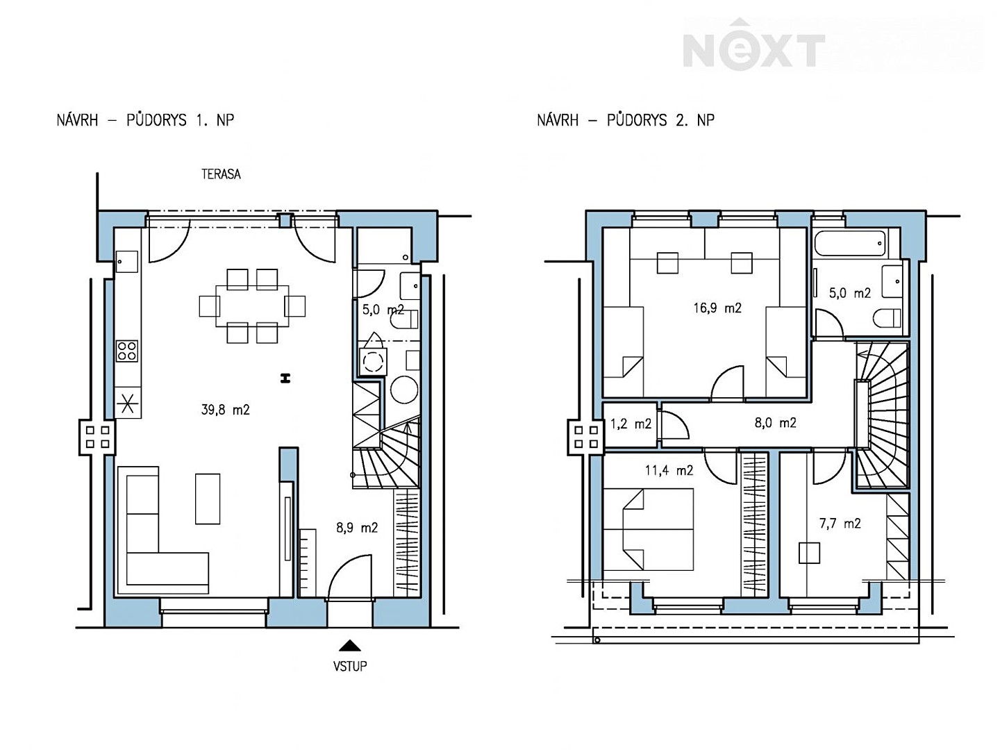 Prodej  rodinného domu 104 m², pozemek 285 m², Dobroslavova, Hradec Králové - Nový Hradec Králové