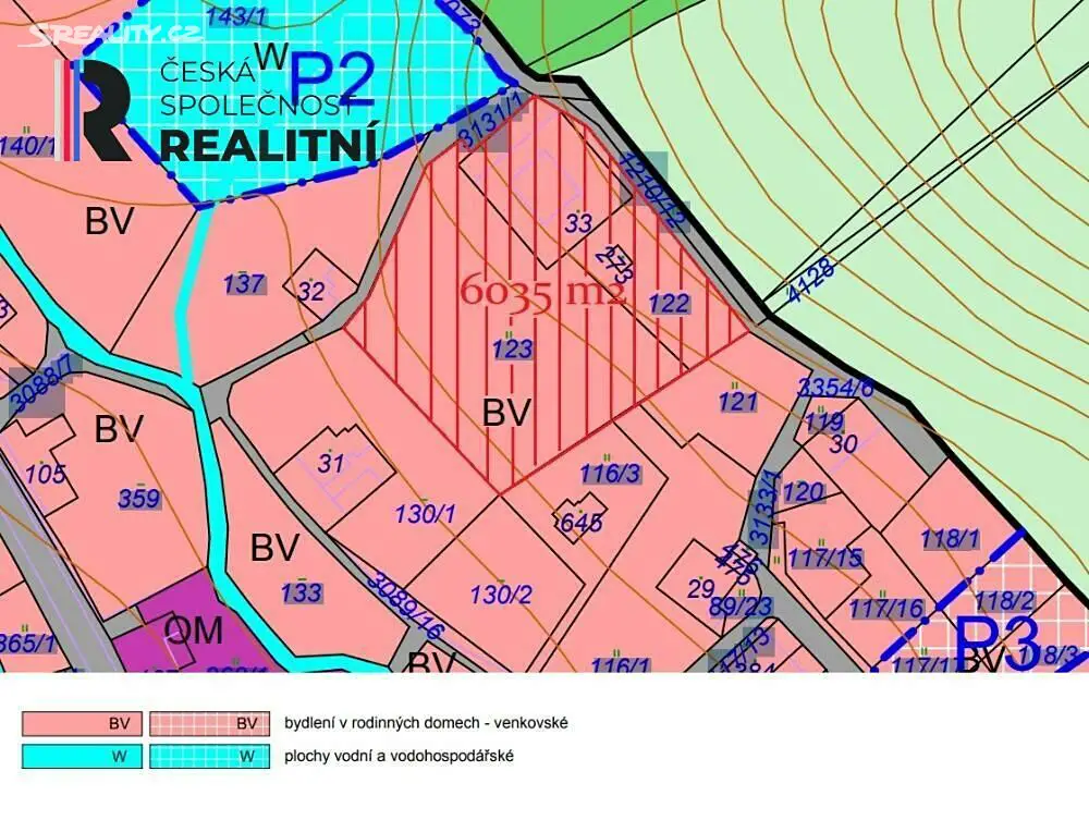 Prodej  stavebního pozemku 6 035 m², Rudoltice, okres Ústí nad Orlicí