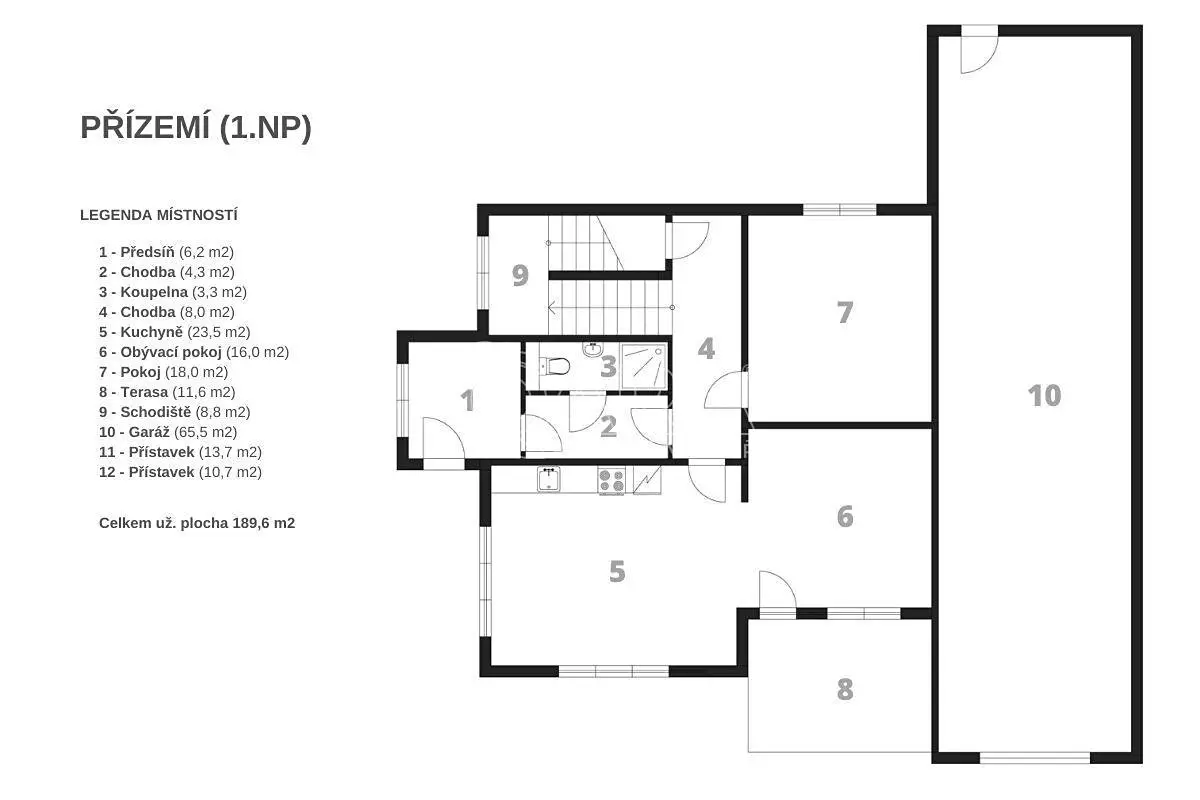 Prodej  rodinného domu 363 m², pozemek 767 m², Vinořská, Radonice