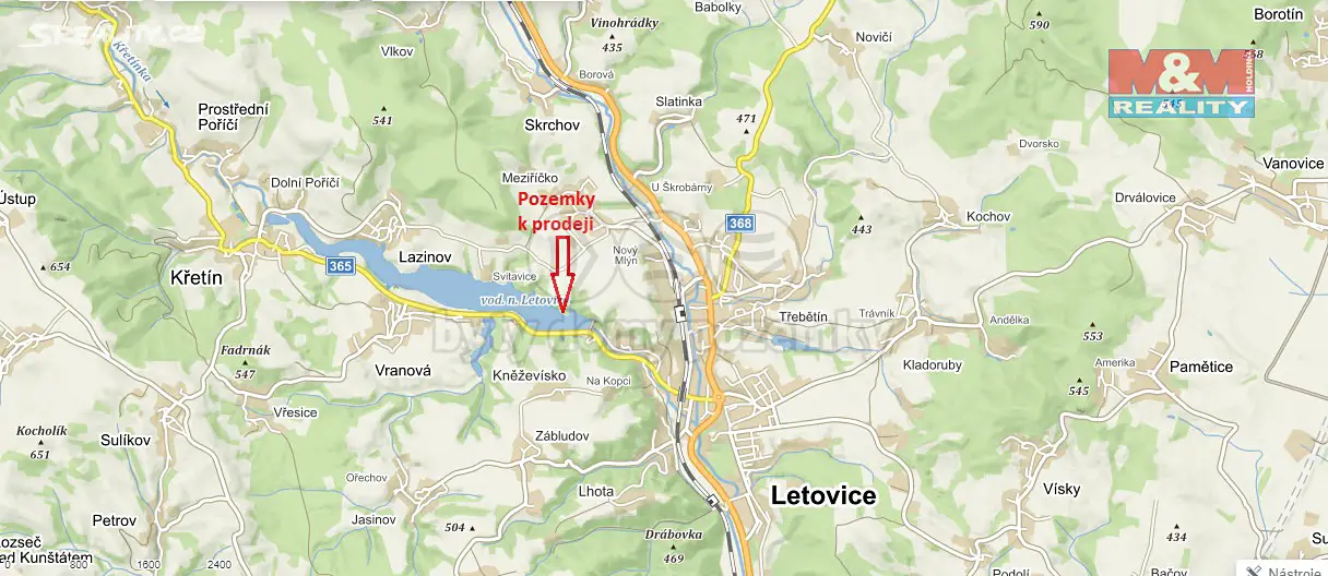 Prodej  lesa 12 448 m², Letovice - Meziříčko, okres Blansko