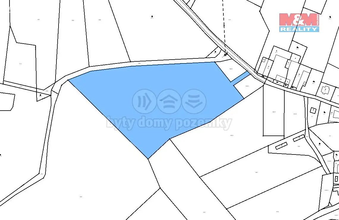 Prodej  stavebního pozemku 850 m², Milejovice, okres Strakonice