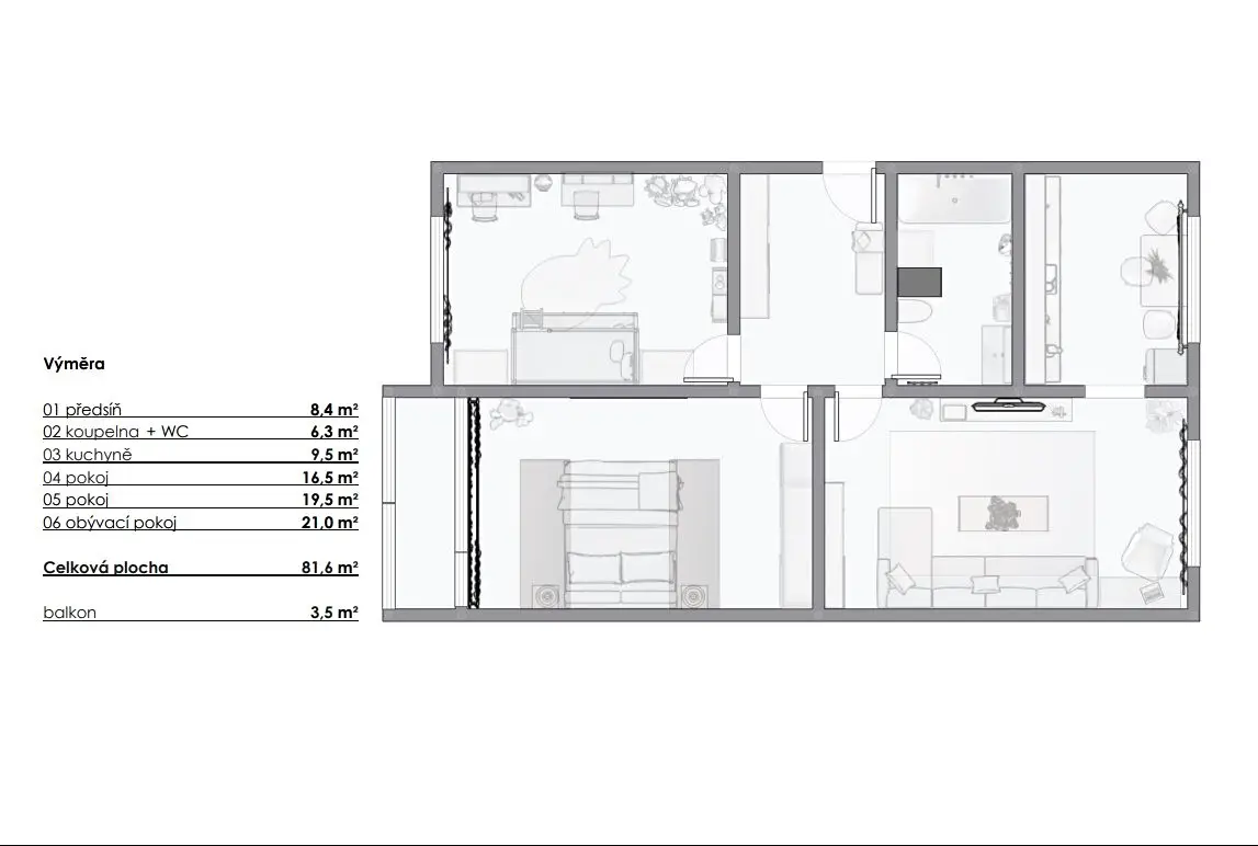 Prodej bytu 3+1 80 m², Dvořákova, Postoloprty