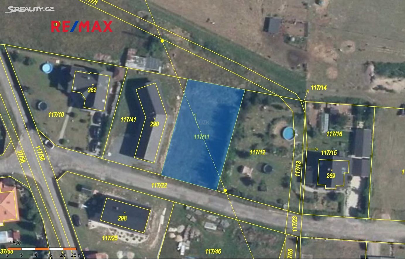 Prodej  stavebního pozemku 775 m², Mokrovraty, okres Příbram