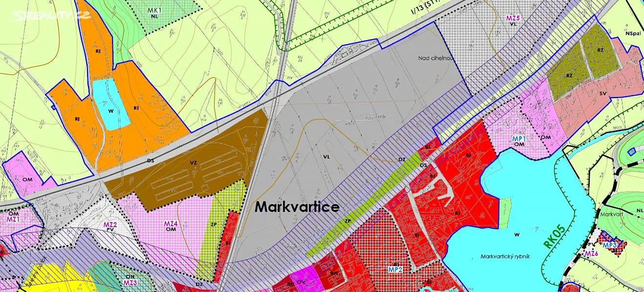Prodej  komerčního pozemku 8 234 m², Lužická, Jablonné v Podještědí - Markvartice