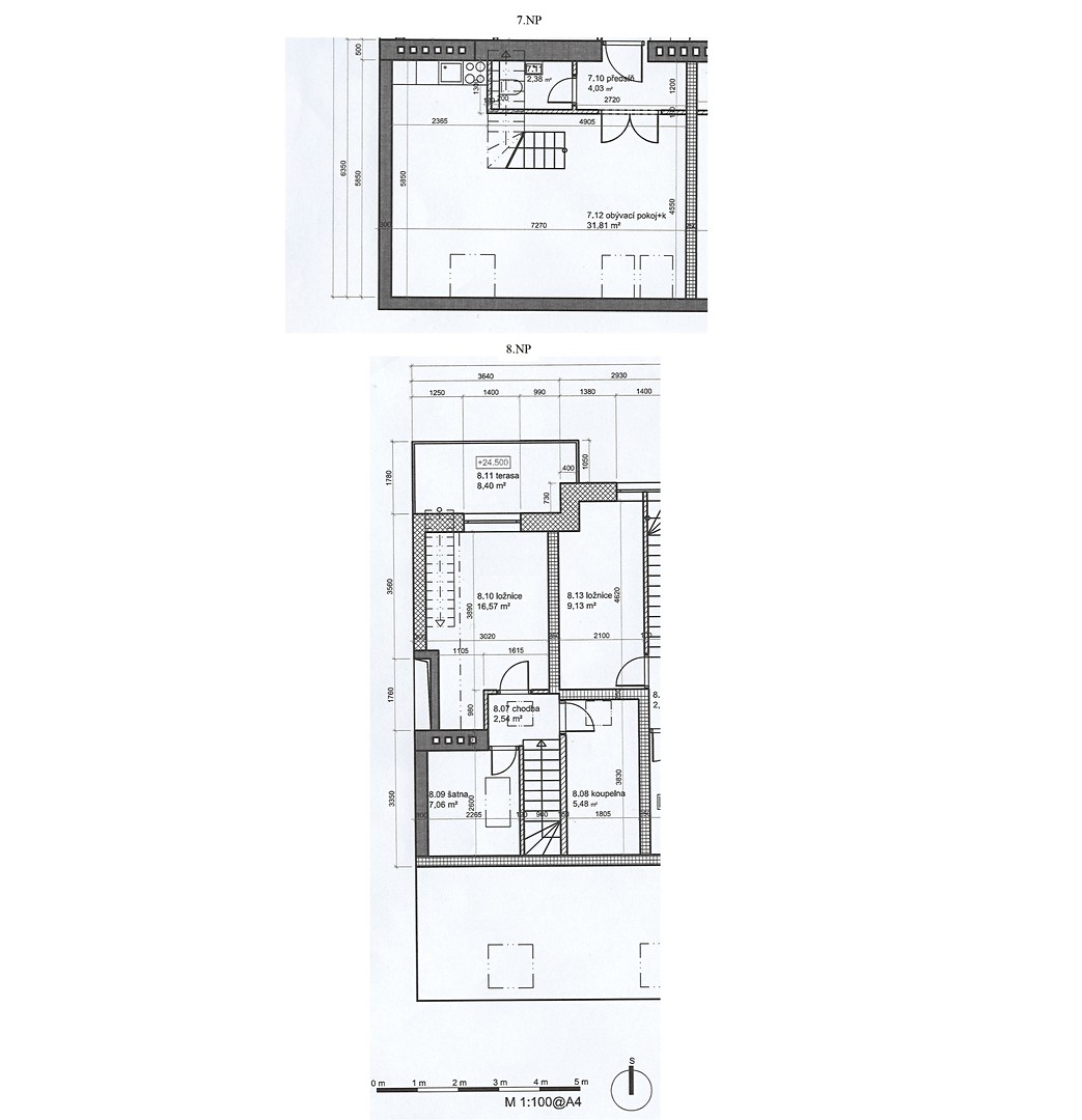 Pronájem bytu 3+kk 98 m² (Mezonet), Vinohradská, Praha 3 - Žižkov