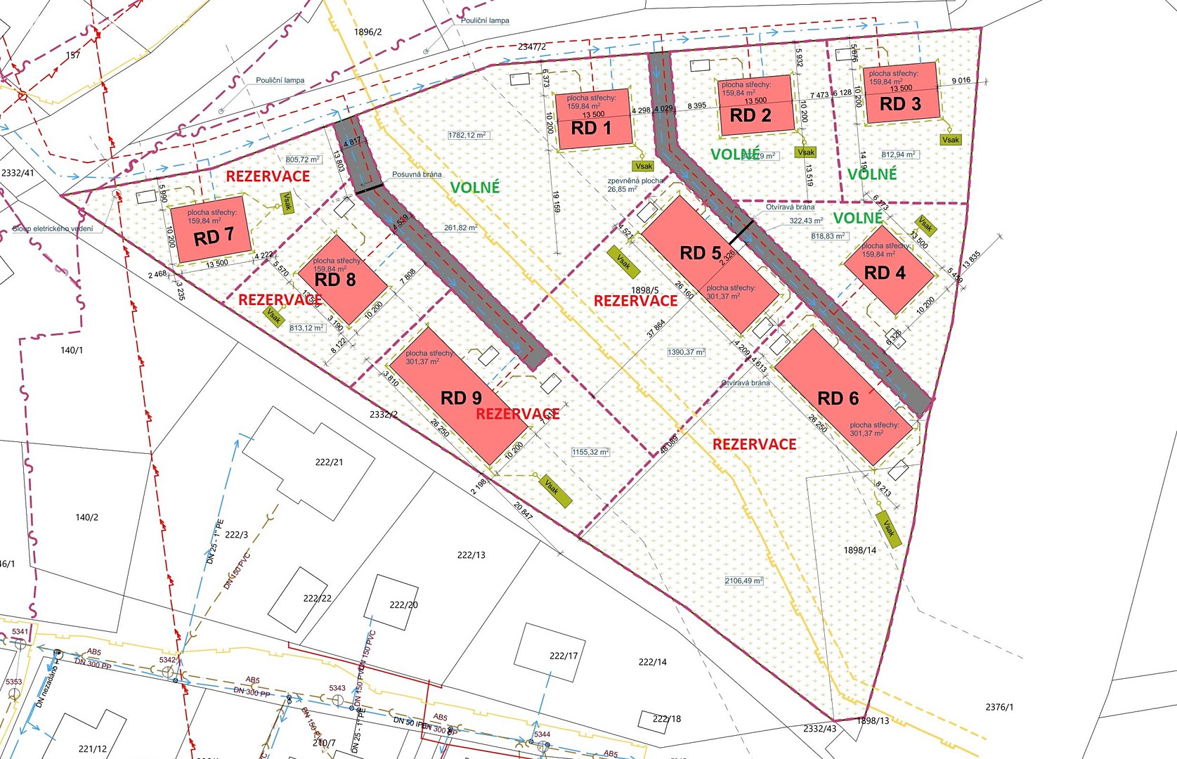 Prodej  stavebního pozemku 802 m², Dobrá, okres Frýdek-Místek