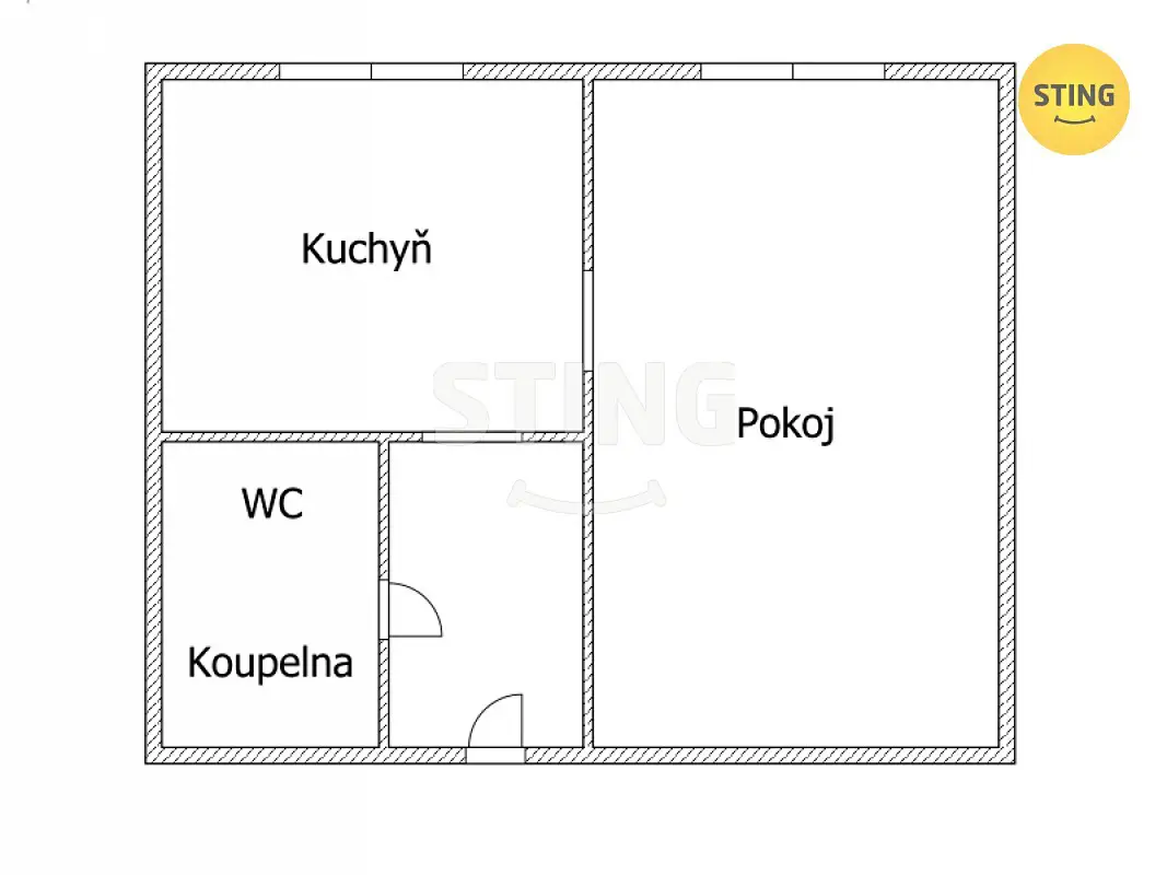 Pronájem bytu 1+1 45 m², Božetěchova, Brno - Královo Pole