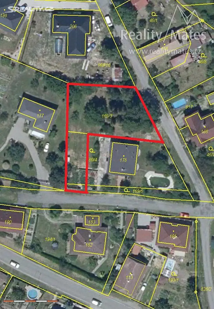 Prodej  stavebního pozemku 1 200 m², Dobrovice, okres Mladá Boleslav