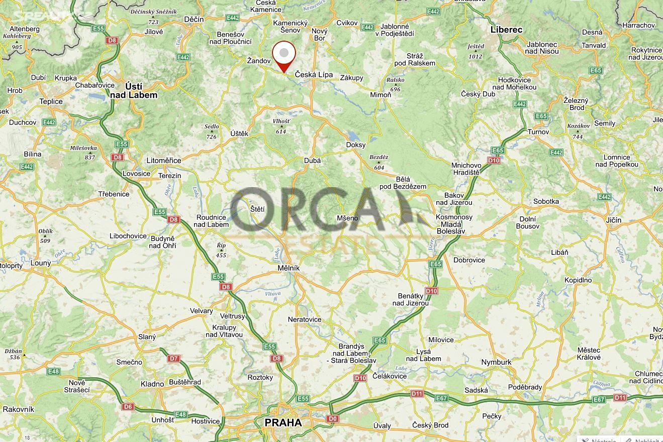 Prodej  lesa 12 973 m², Stružnice, okres Česká Lípa