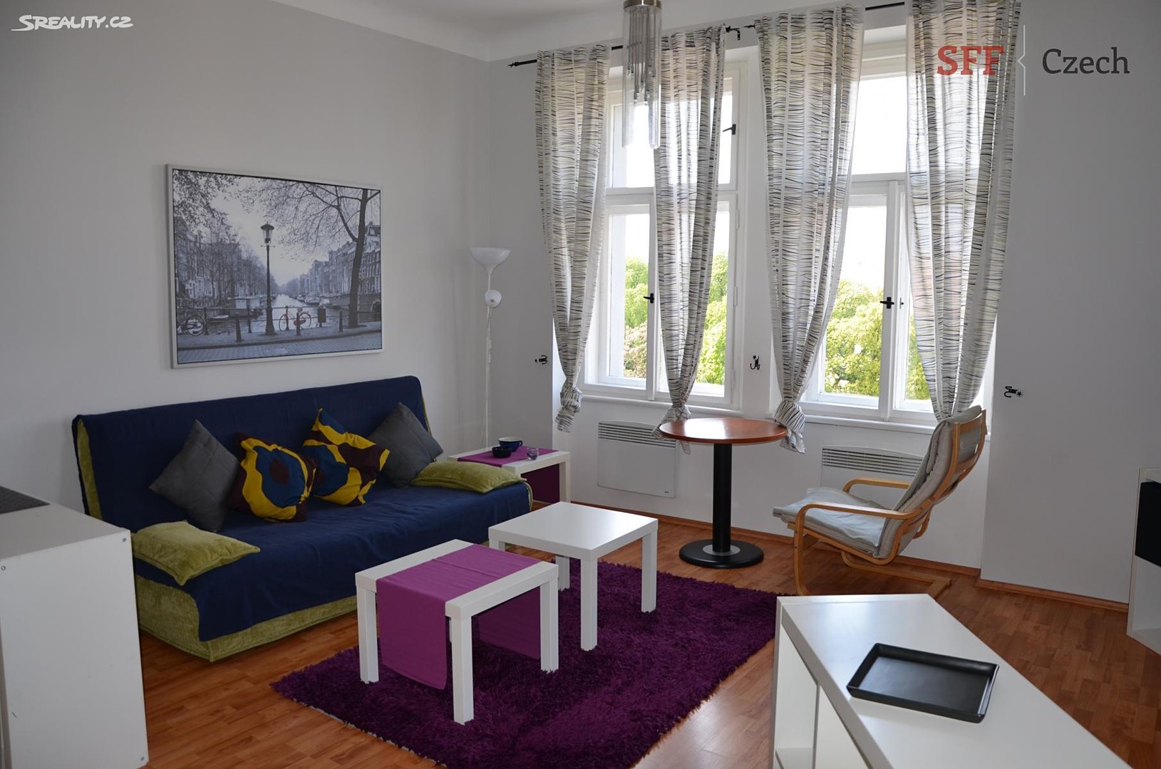 Pronájem bytu 1+1 50 m², Na Bojišti, Praha 2 - Nové Město