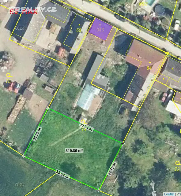 Prodej  stavebního pozemku 2 374 m², Lázně Bělohrad - Horní Nová Ves, okres Jičín
