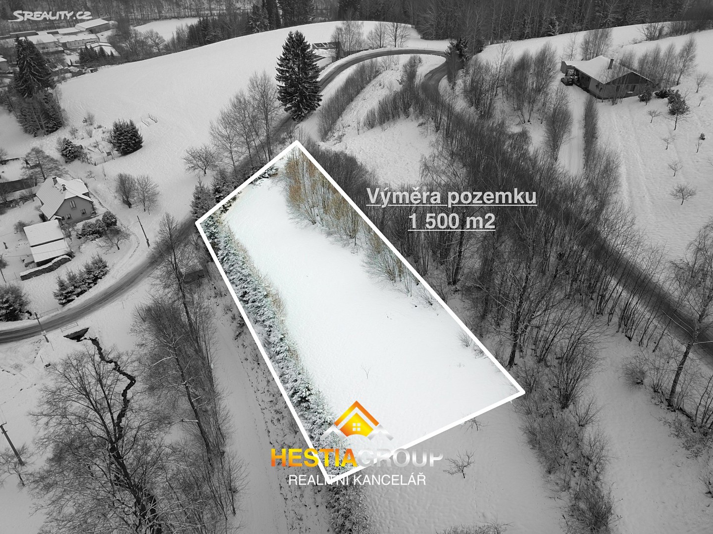 Prodej  stavebního pozemku 1 500 m², Sobkovice, okres Ústí nad Orlicí