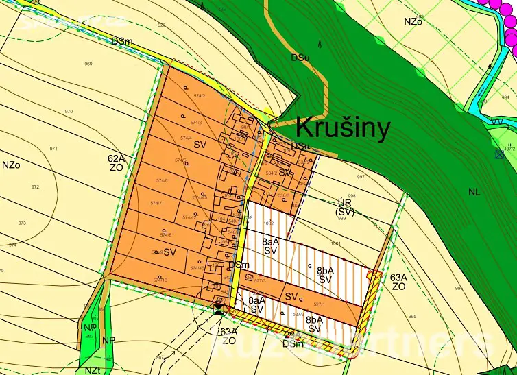 Prodej  stavebního pozemku 6 968 m², Velké Všelisy, okres Mladá Boleslav