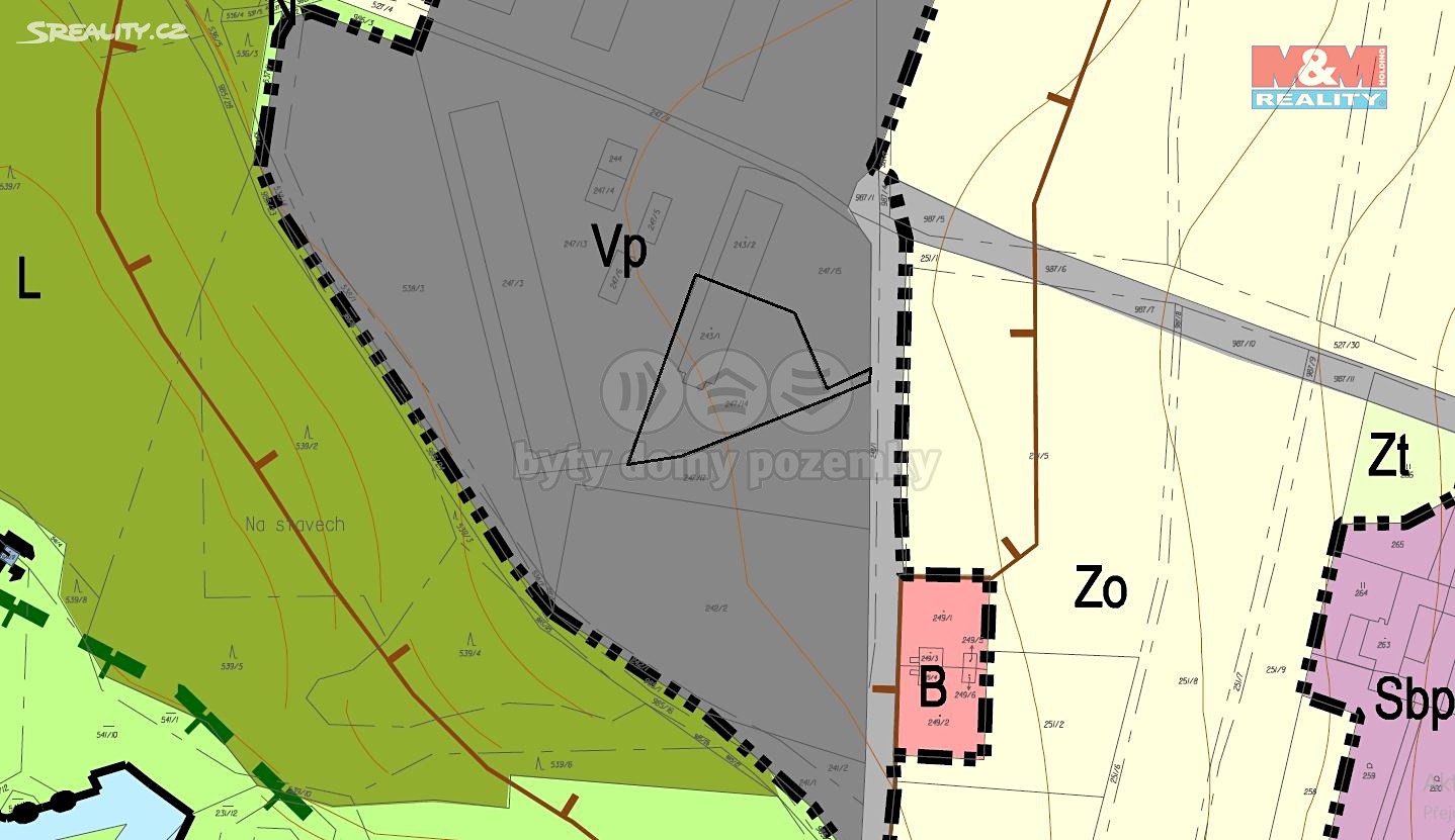 Prodej  komerčního pozemku 2 057 m², Suchdol nad Lužnicí - Klikov, okres Jindřichův Hradec