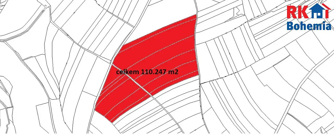 Prodej  pole 110 247 m², Tismice, okres Kolín