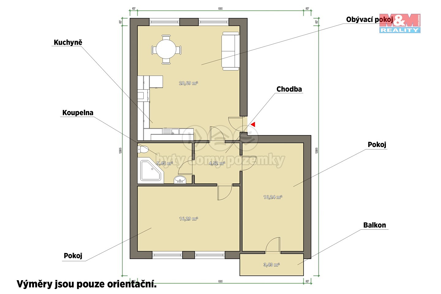 Pronájem bytu 3+kk 75 m², Revoluční, Nýřany