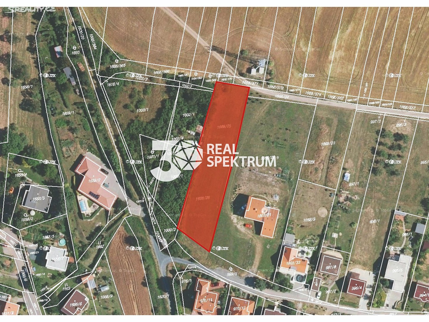 Prodej  stavebního pozemku 1 860 m², Slunná, Říčany