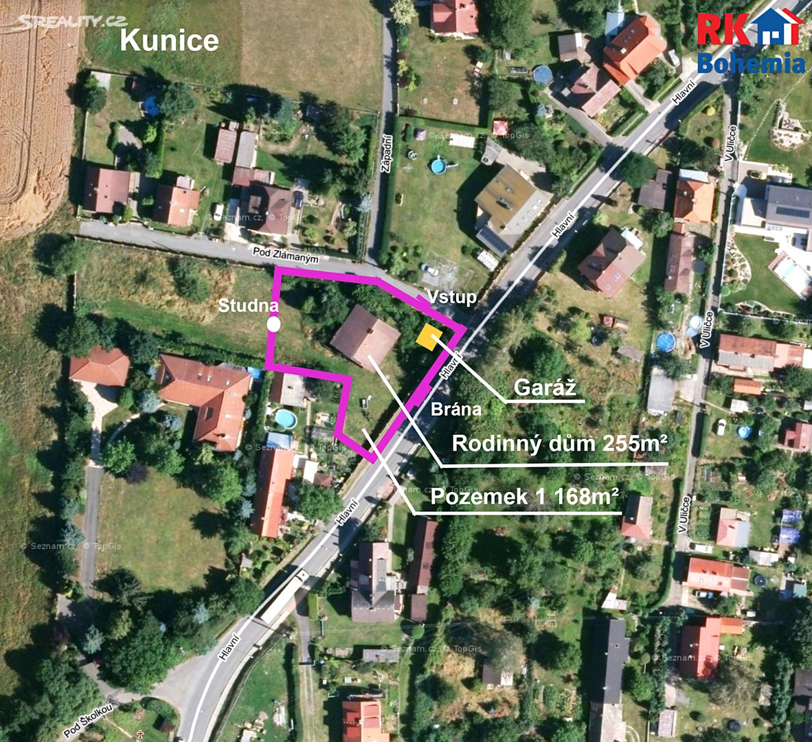 Prodej  rodinného domu 255 m², pozemek 1 168 m², Kunice, okres Praha-východ