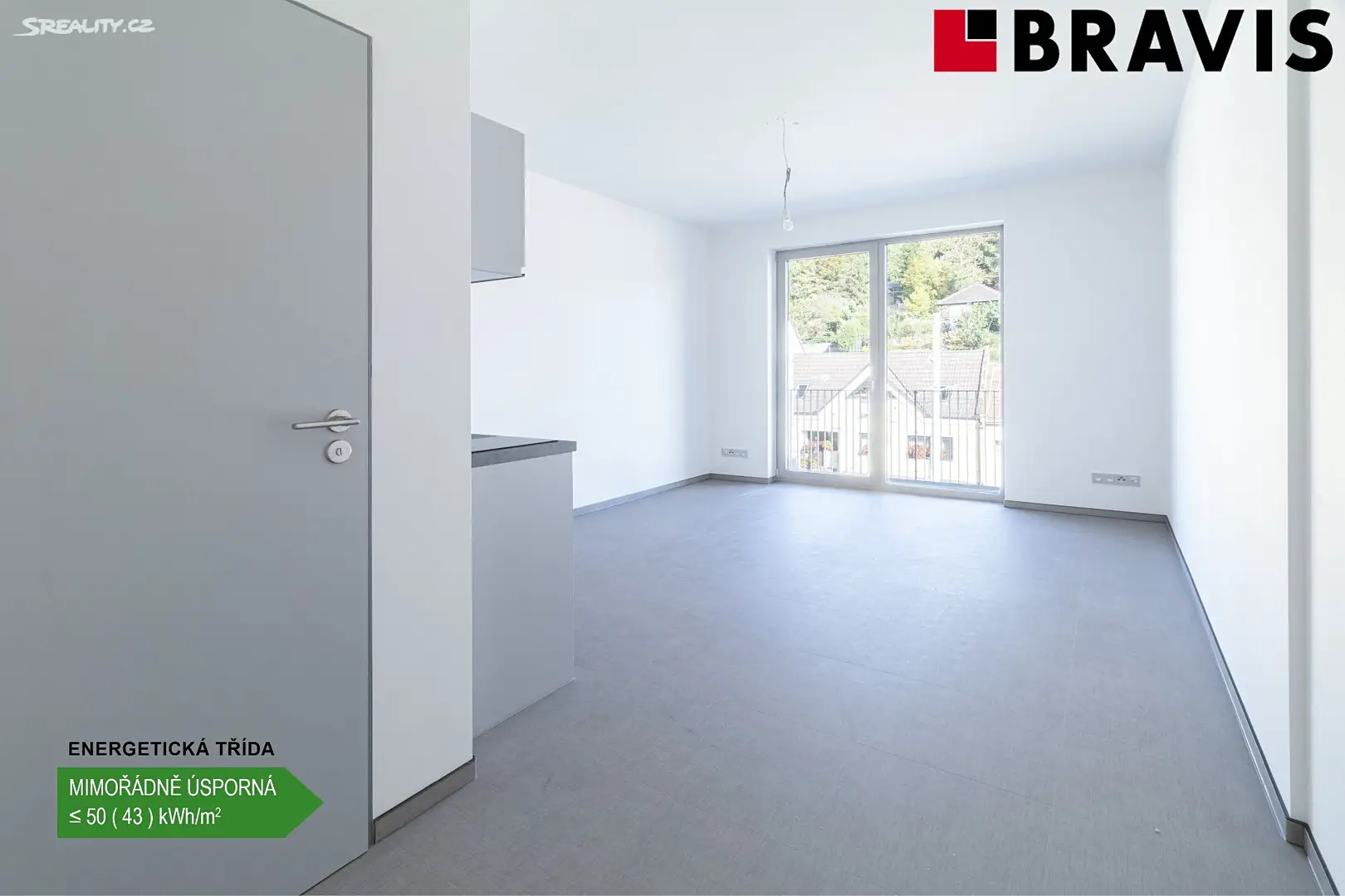 Pronájem bytu 1+kk 24 m², Brno - Komín, okres Brno-město