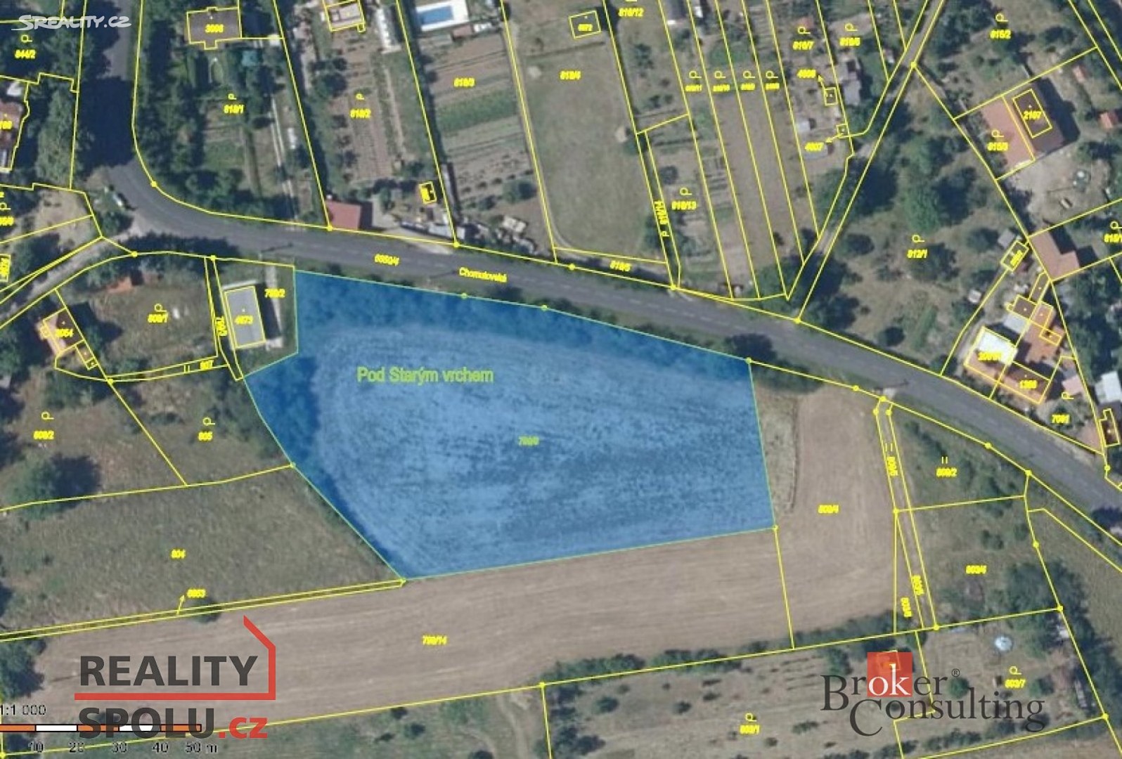 Prodej  stavebního pozemku 6 565 m², Žatec, okres Louny