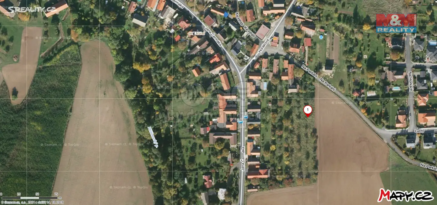 Prodej  pozemku 5 015 m², Přišimasy - Horka, okres Kolín