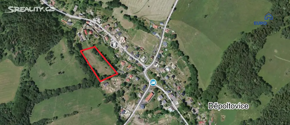 Prodej  stavebního pozemku 14 196 m², Děpoltovice, okres Karlovy Vary