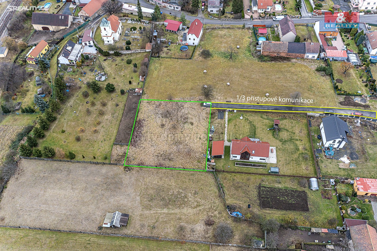 Prodej  stavebního pozemku 1 423 m², Řehlovice - Brozánky, okres Ústí nad Labem