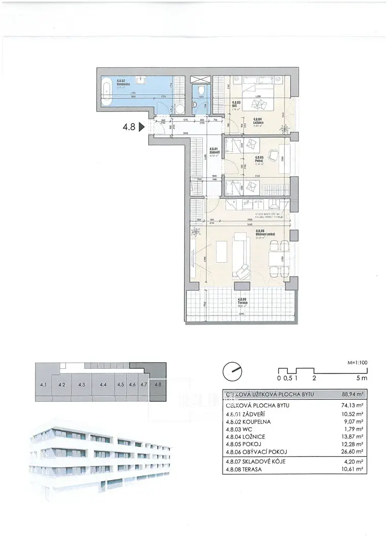 Prodej bytu 3+kk 89 m², Květná, Boskovice
