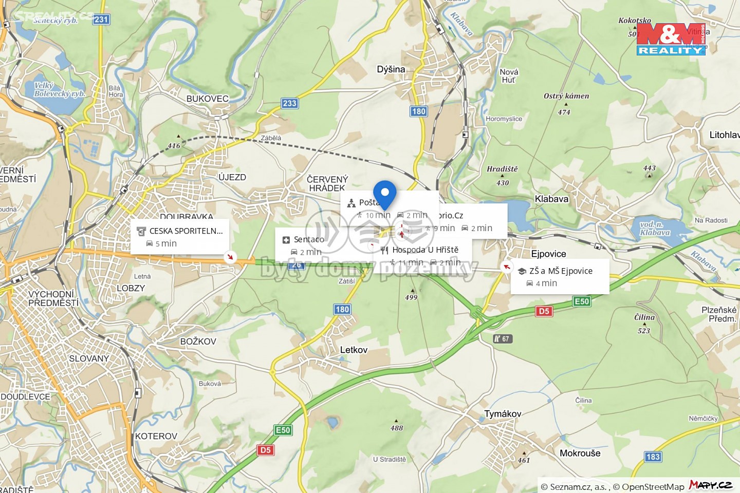 Prodej  rodinného domu 130 m², pozemek 447 m², Kyšice, okres Plzeň-město