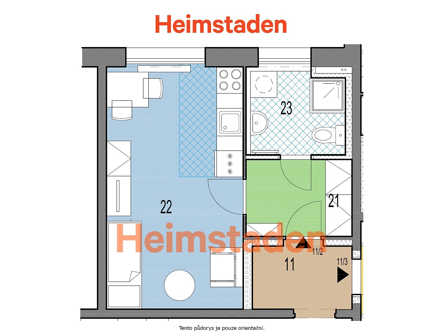 Pronájem bytu 1+kk 25 m², Dr. Glazera, Horní Suchá