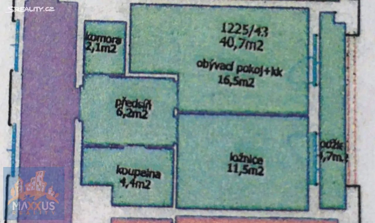 Pronájem bytu 2+kk 40 m², Geologická, Praha 5 - Hlubočepy