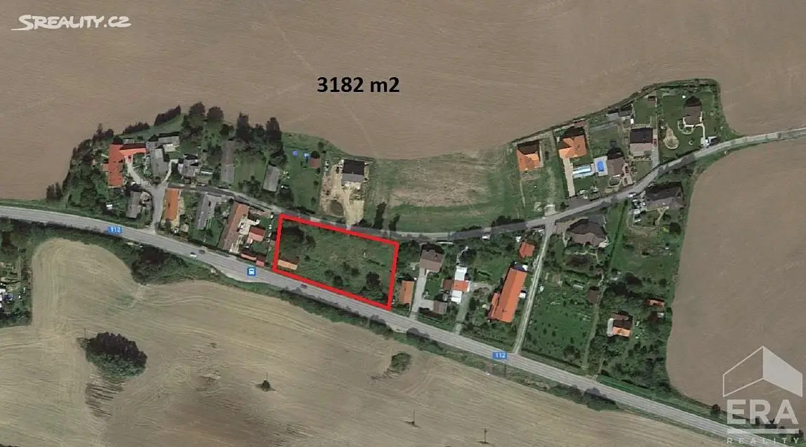 Prodej  stavebního pozemku 3 182 m², Chotýšany - Křemení, okres Benešov