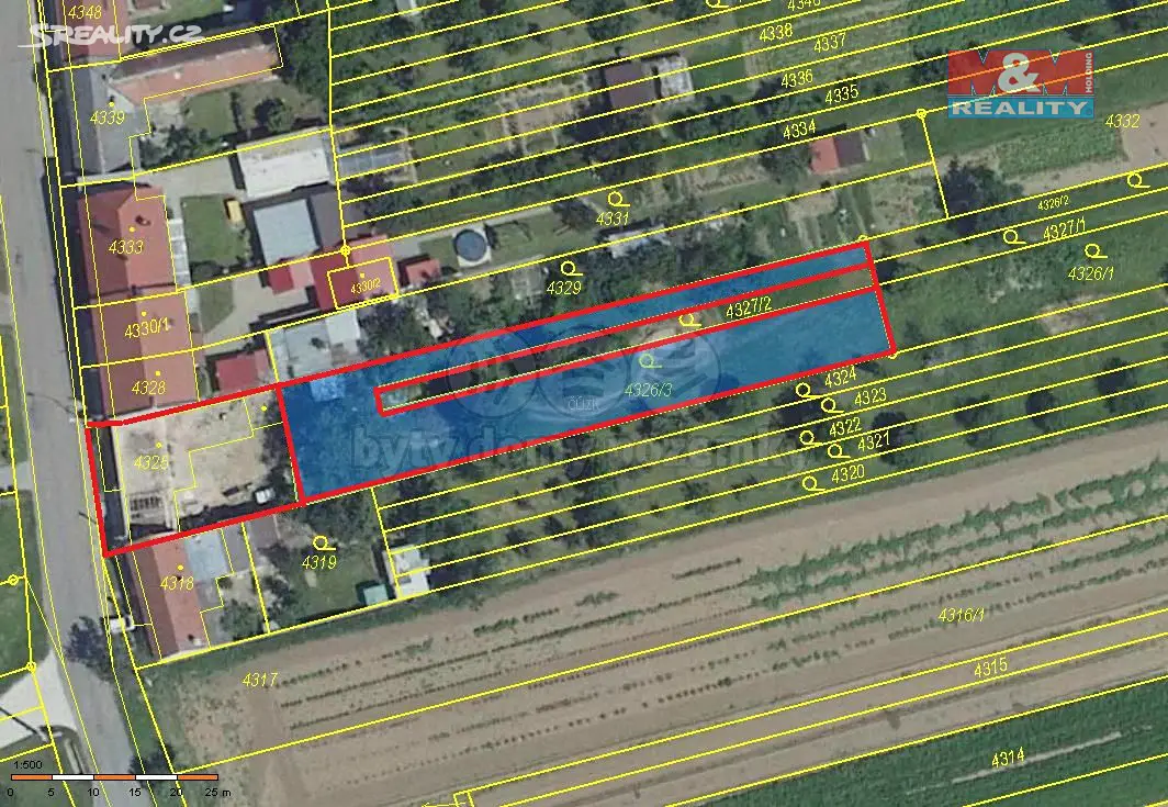 Prodej  stavebního pozemku 357 m², Vlčnov, okres Uherské Hradiště