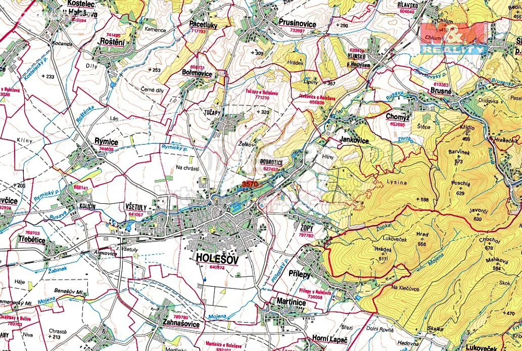 Prodej  pozemku 403 m², Holešov - Dobrotice, okres Kroměříž