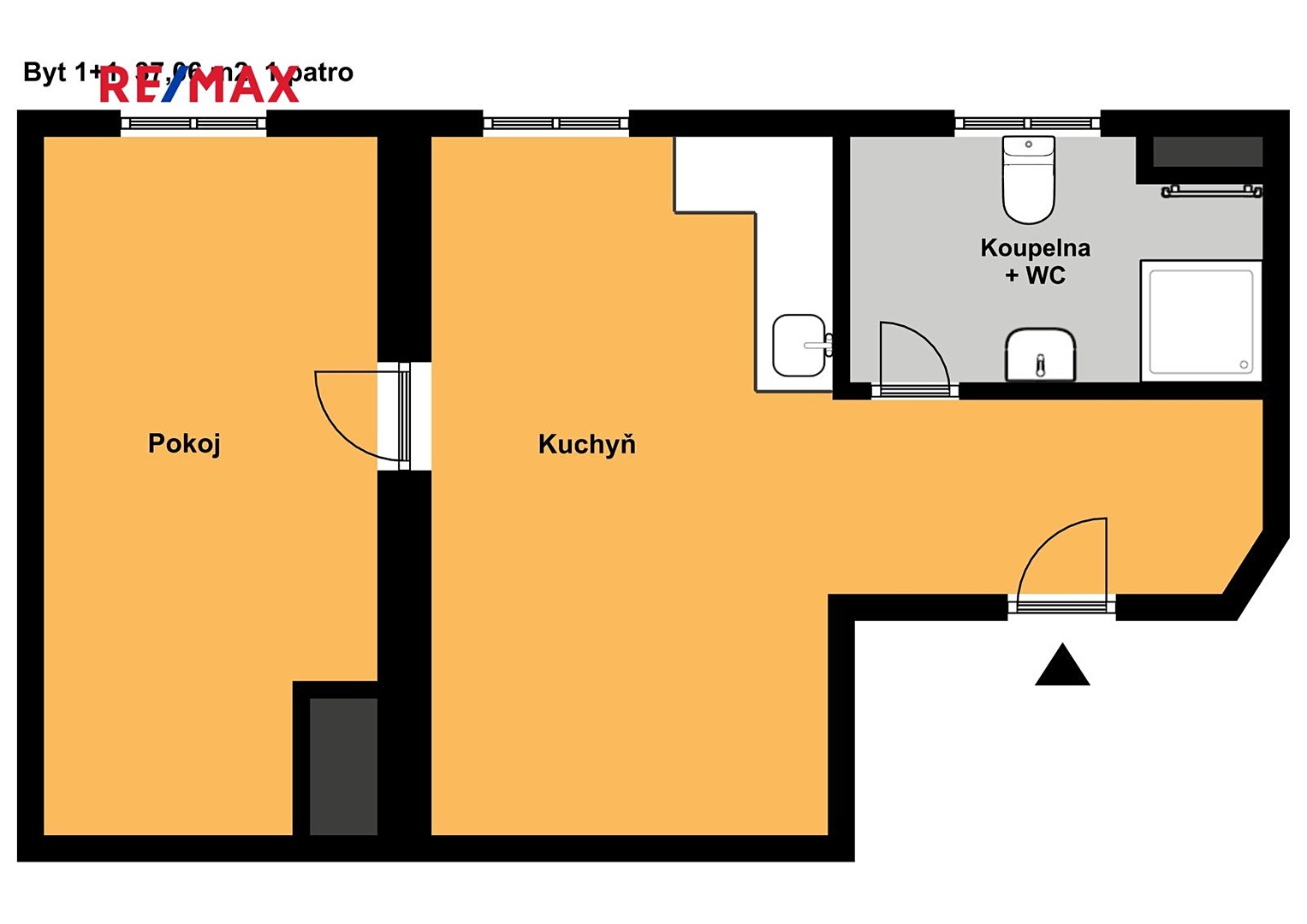Prodej bytu 1+1 37 m², Prokopova, Tábor