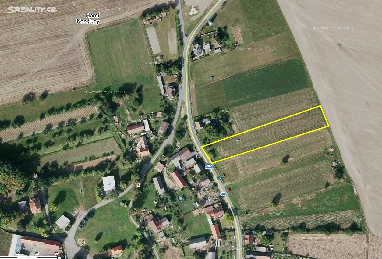 Prodej  stavebního pozemku 3 653 m², Horní Kozolupy, okres Tachov